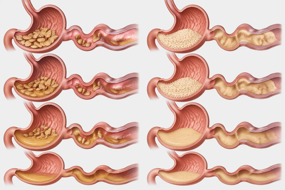Fiber type changes fullness, comfort, and timing