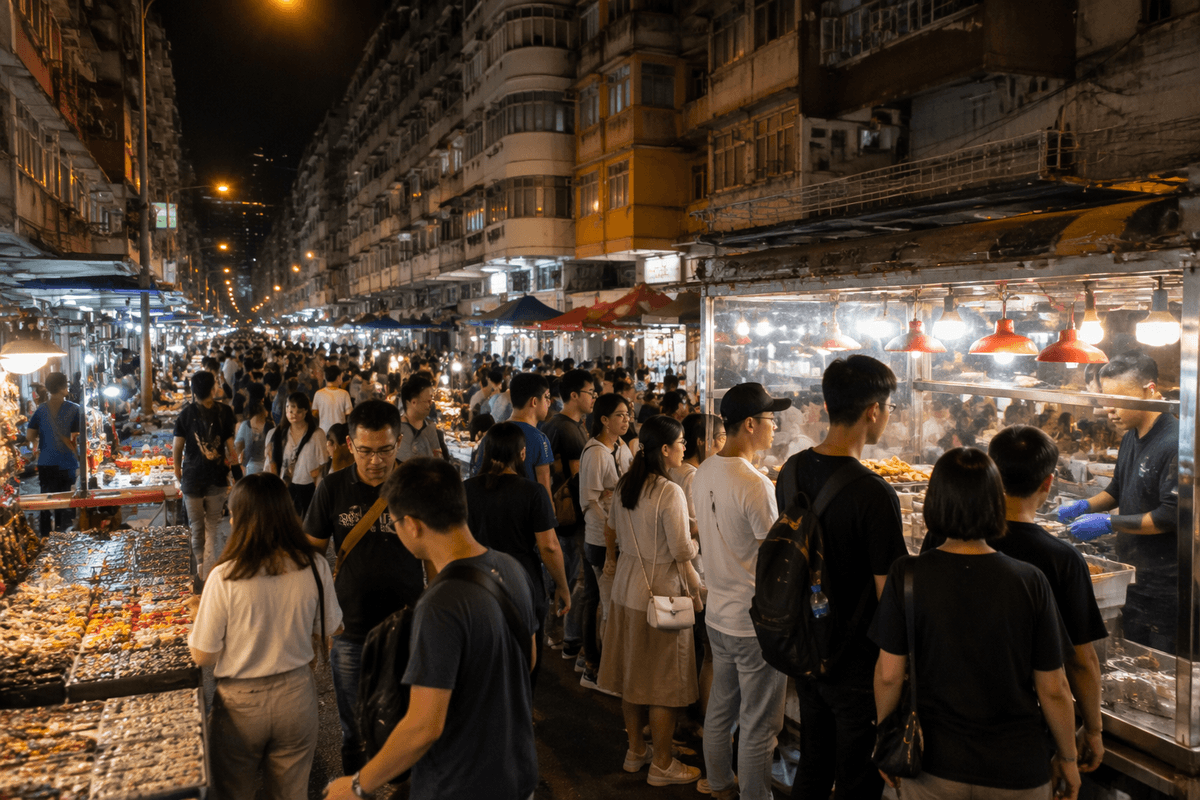 Then do Hong Kong at street level
